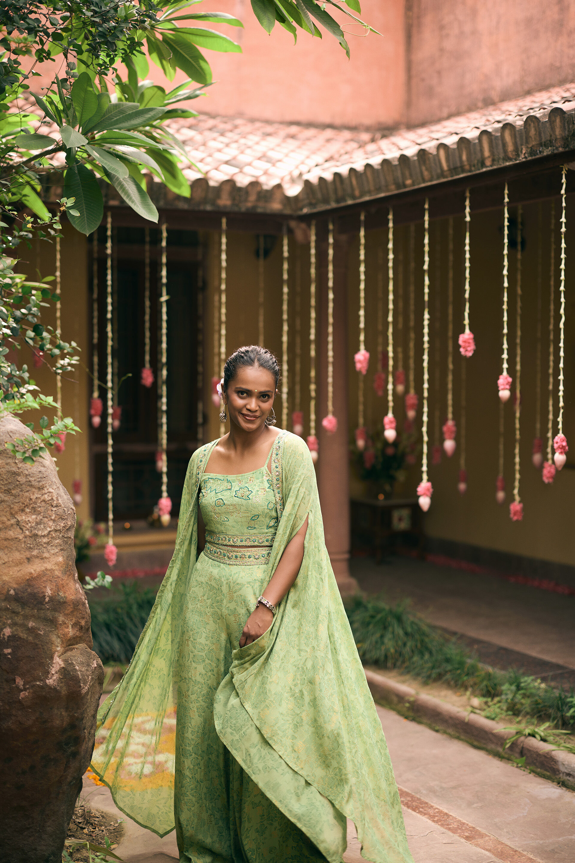 The Rasiya Co-ord Set, Green, image 2